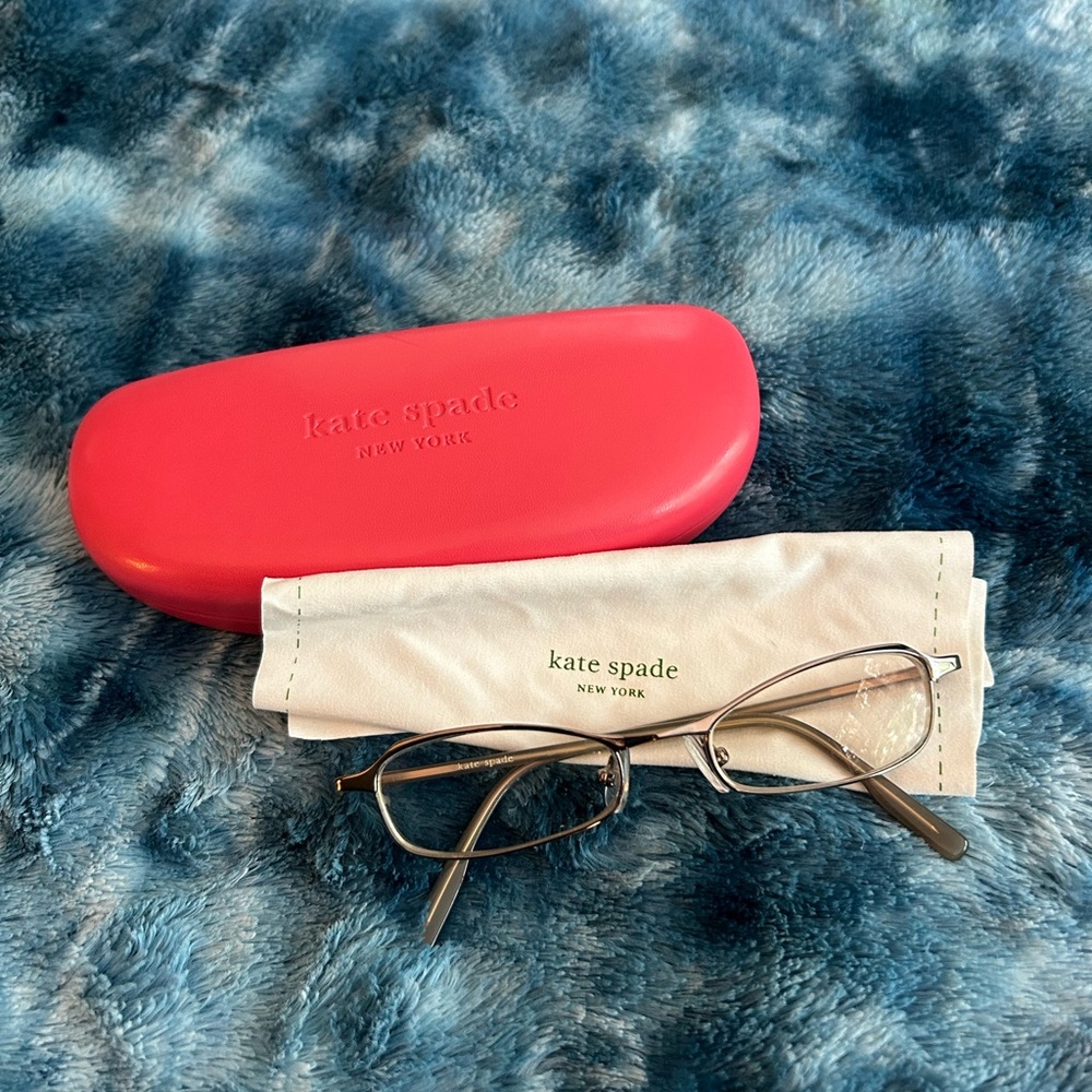Kate spade glasses with case and dust cloth